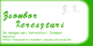 zsombor kereszturi business card